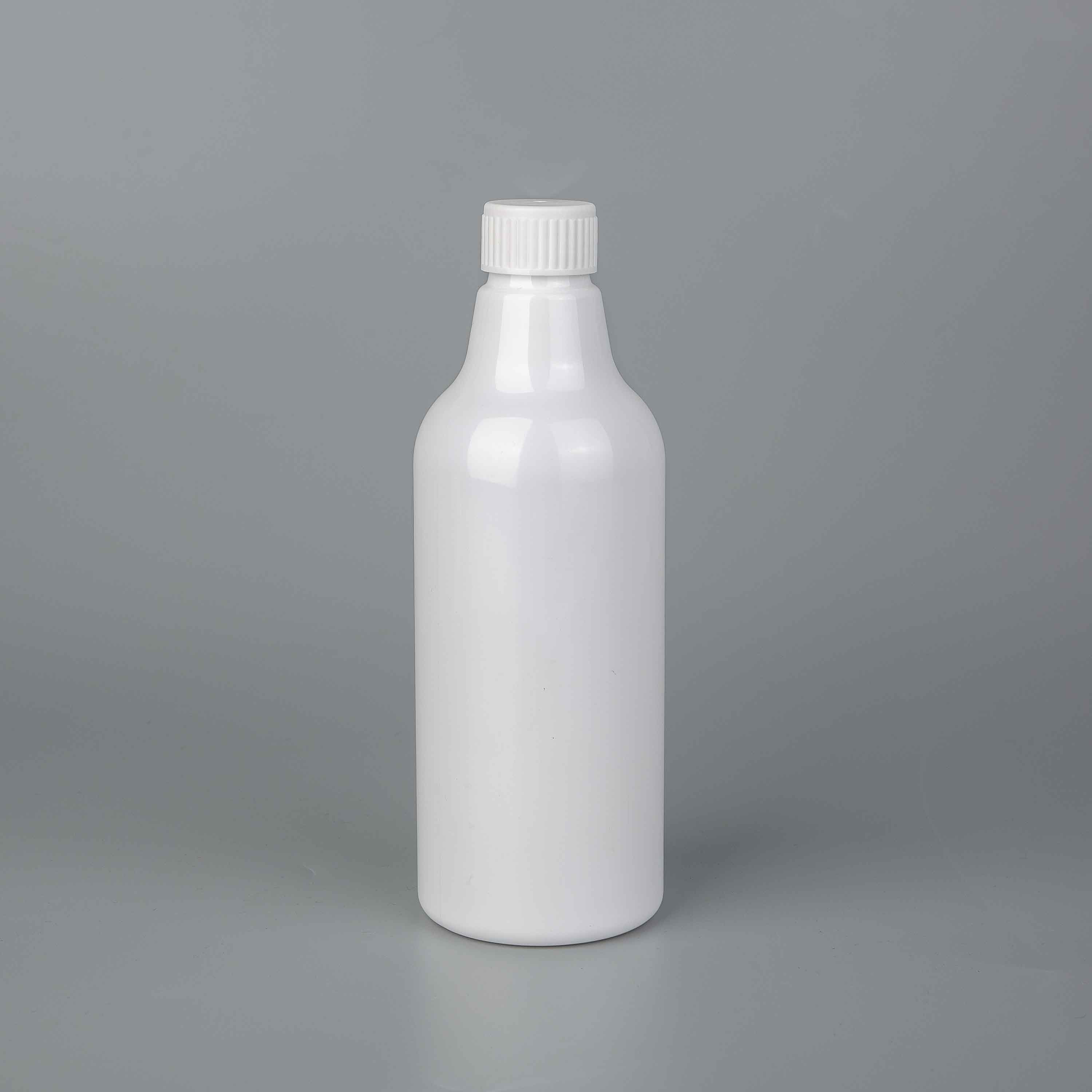 500ml Milky PET Plastic Lotion Pump Bottle for Personal Care packaging