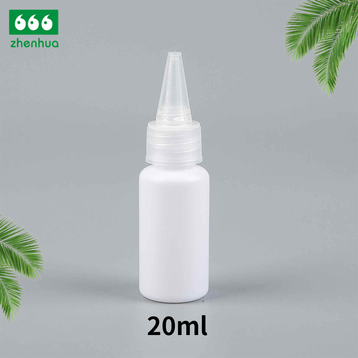 15/20/30/40ml White Round HDPE Medical Mist Sprayer Bottle Empty Portable Liquid Spray Bottle