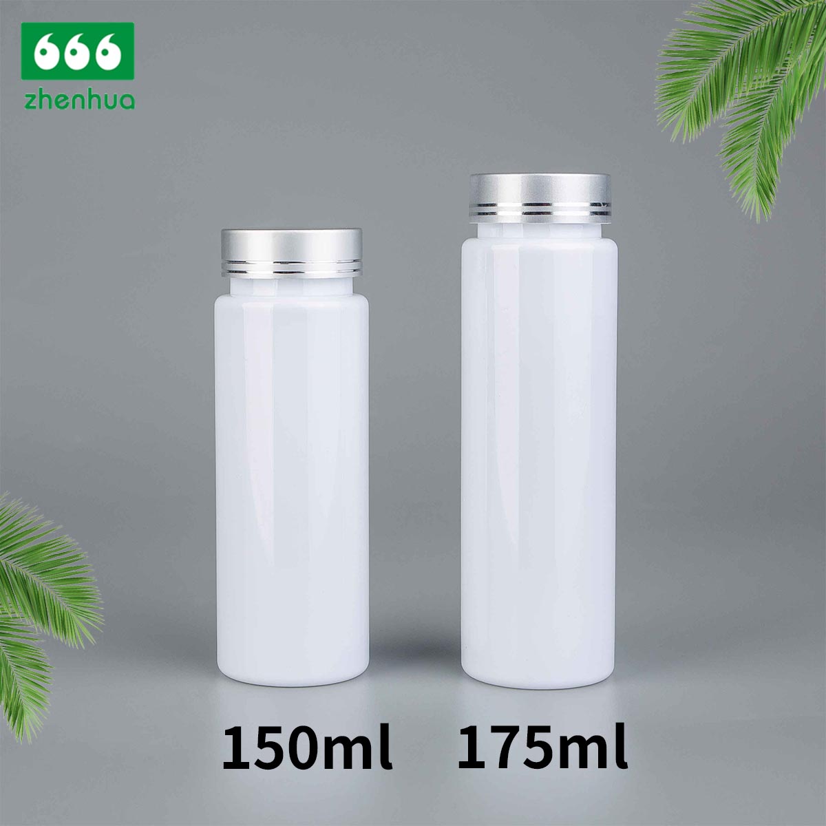 38/400 Neck Finish 150cc 175cc White Straight Cylindrical Wide-mouth Bottle Multivitamin Softgel Capsule Supplement Bottle with Childproof Cap