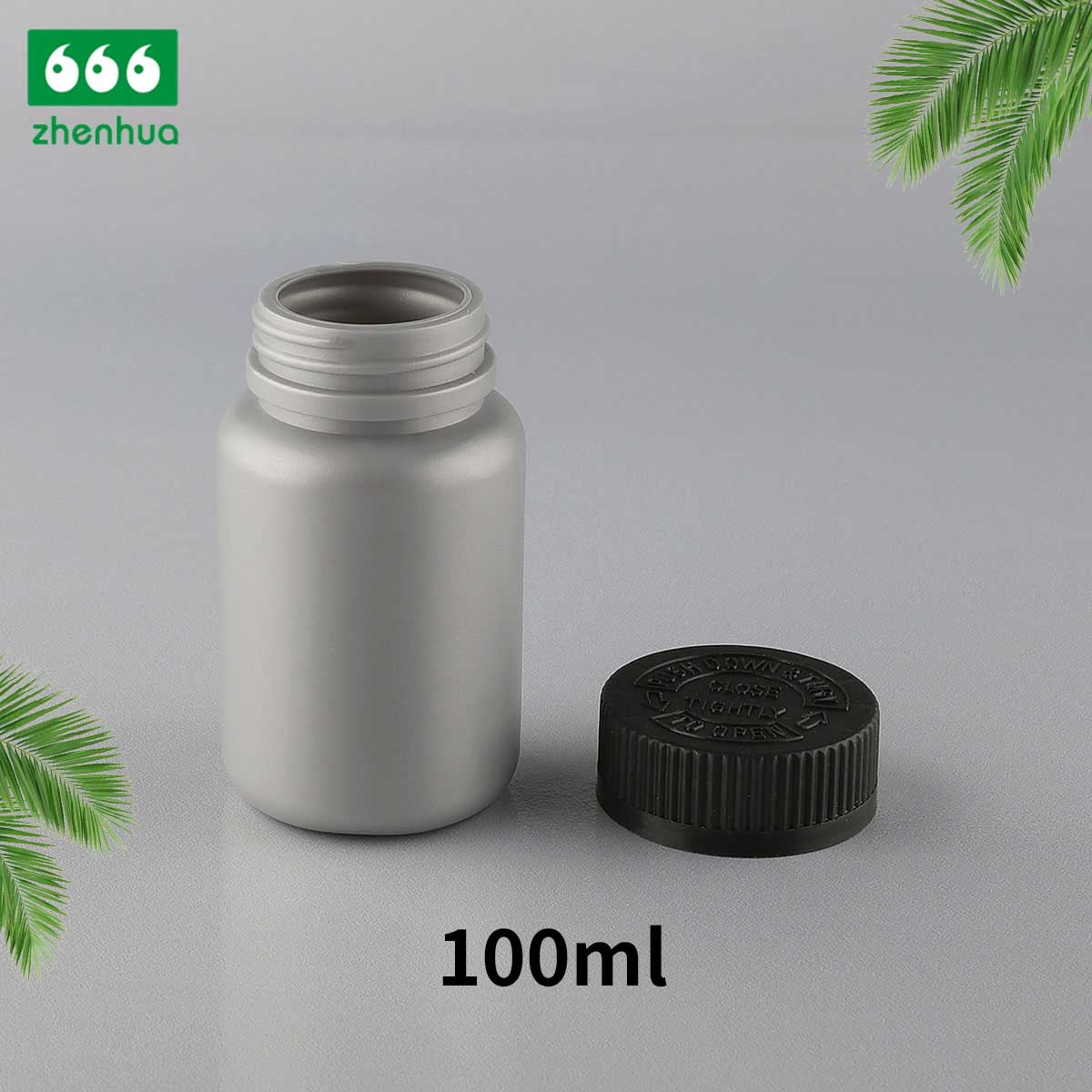 100cc 3.5oz Plastic HDPE Medicine Bottle Medicinal-grade Healthcare Supplement Bottle for Pharmacy with PE Lined Screw Cap