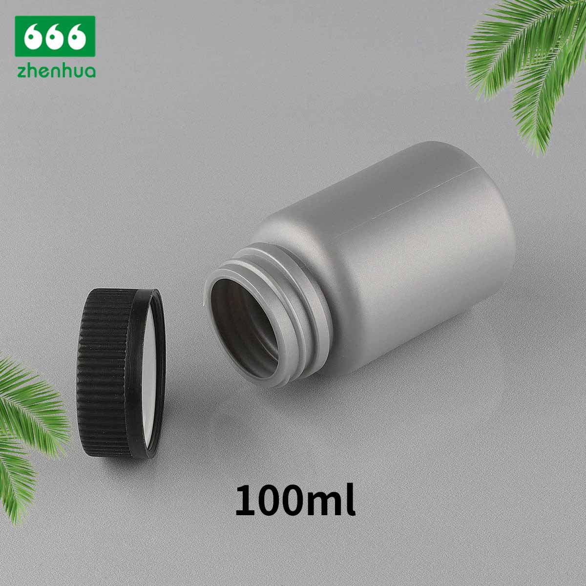 100cc 3.5oz Plastic HDPE Medicine Bottle Medicinal-grade Healthcare Supplement Bottle for Pharmacy with PE Lined Screw Cap