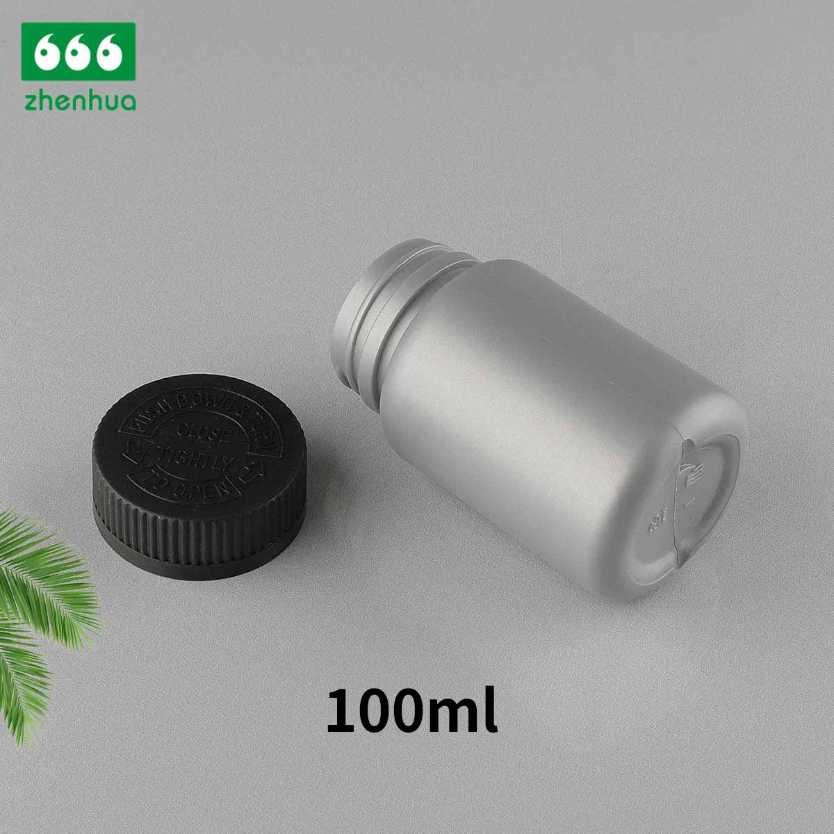 100cc 3.5oz Plastic HDPE Medicine Bottle Medicinal-grade Healthcare Supplement Bottle for Pharmacy with PE Lined Screw Cap