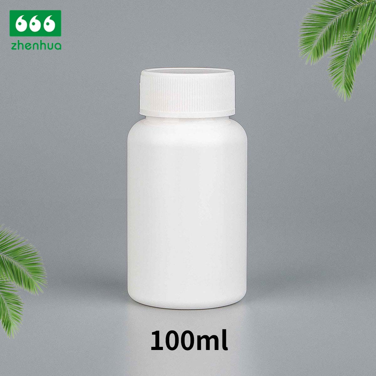 100cc 3.5oz Plastic HDPE Medicine Bottle Medicinal-grade Healthcare Supplement Bottle for Pharmacy with PE Lined Screw Cap