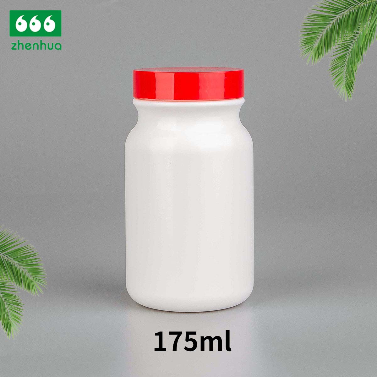 60cc/100cc/175cc Cylinder Vitamin Supplement Capsule HDPE Bottle Tablet Vial with White PE Lined Screw Cap