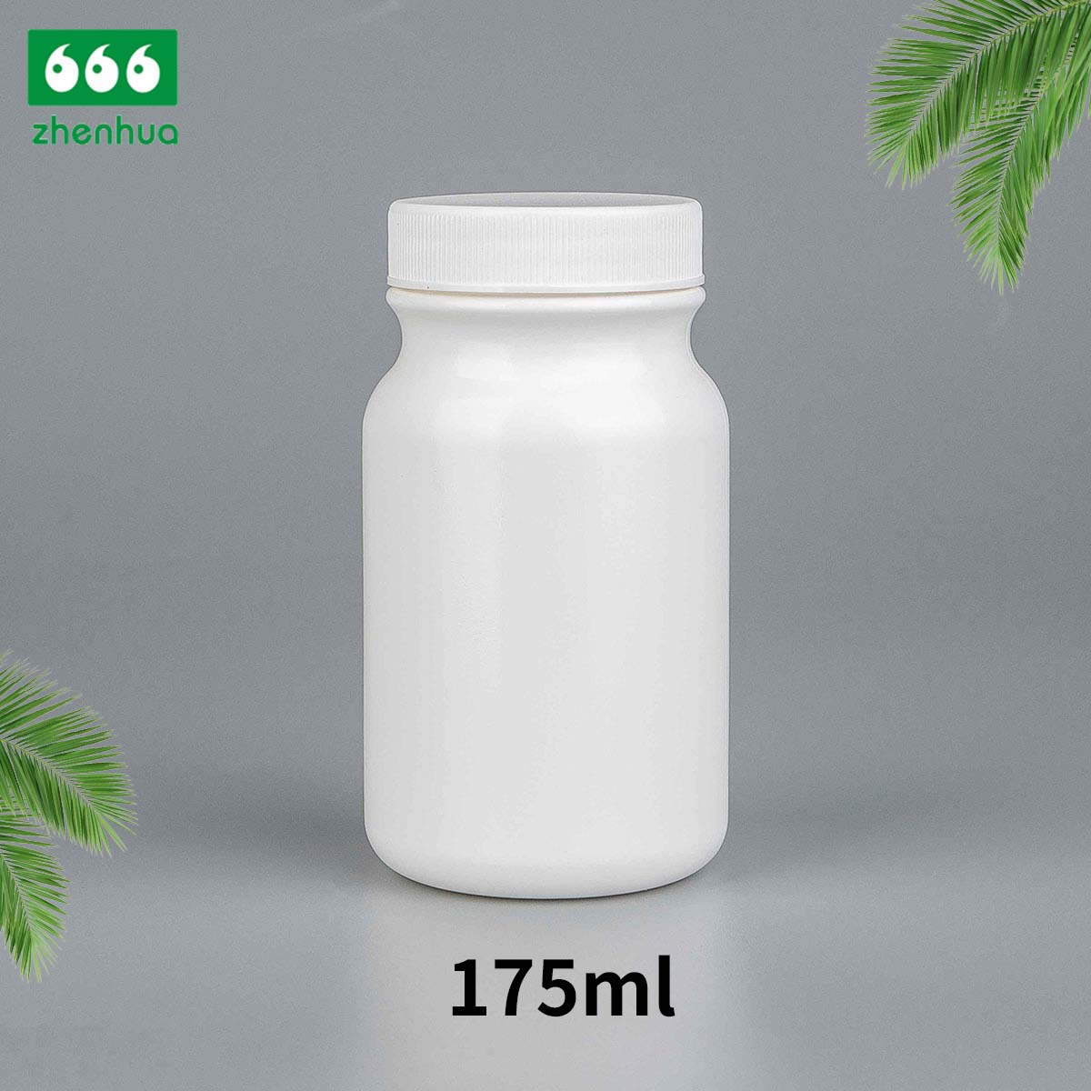 60cc/100cc/175cc Cylinder Vitamin Supplement Capsule HDPE Bottle Tablet Vial with White PE Lined Screw Cap