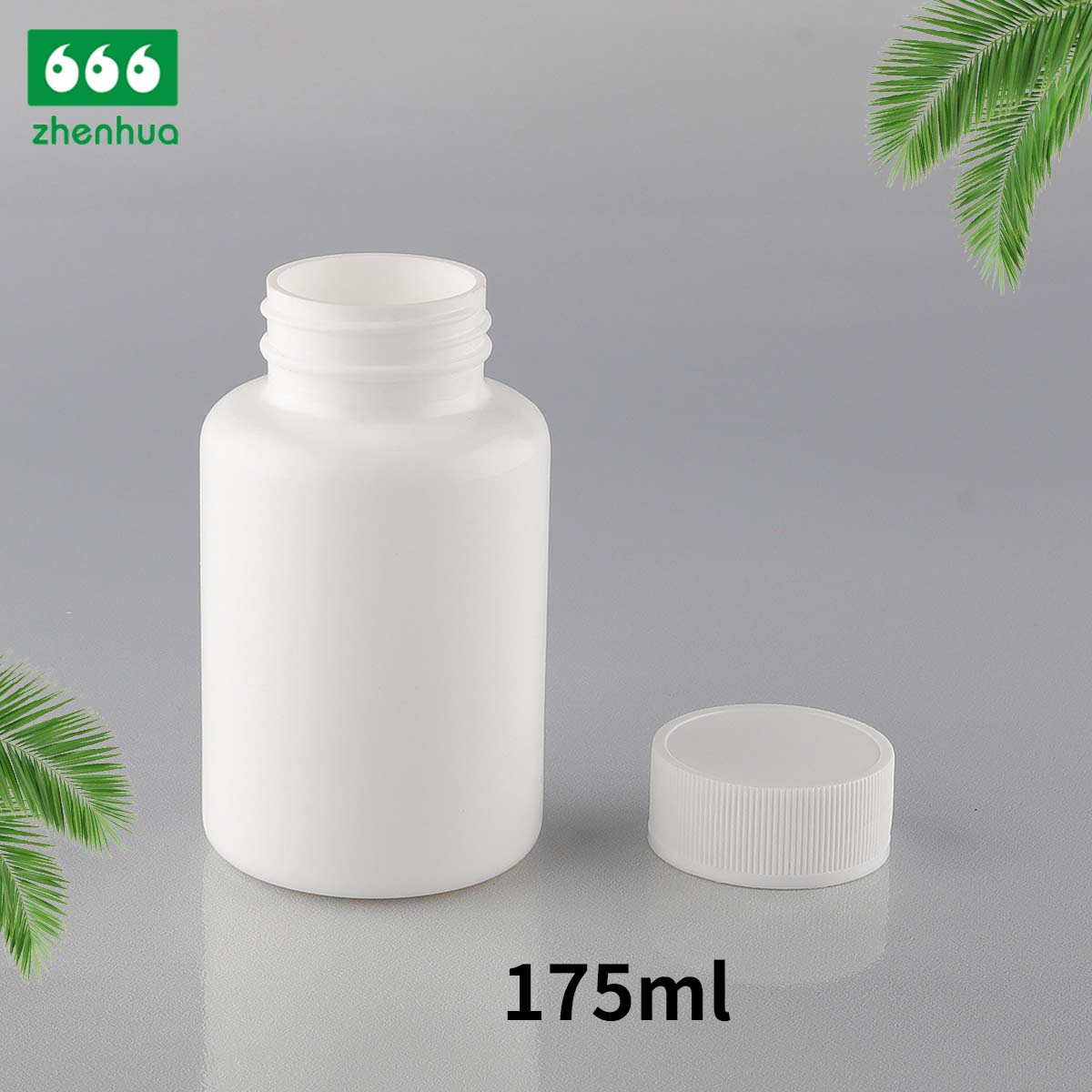 150ML 5OZ Plastic HDPE Round White Tablet Bottles With White PE Screw Cap For Pharmaceutical Packaging