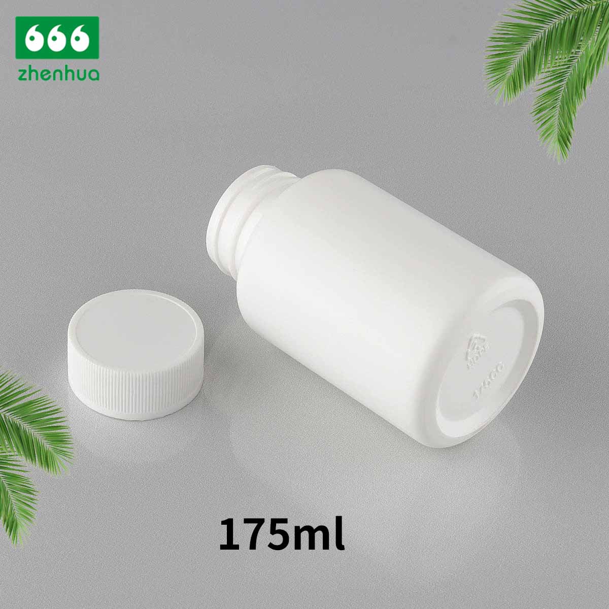 150ML 5OZ Plastic HDPE Round White Tablet Bottles With White PE Screw Cap For Pharmaceutical Packaging