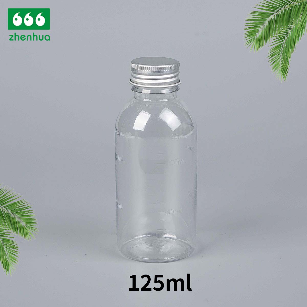 120ml Transparent/Amber Round PET Medicinal Liquid Bottle Syrup Bottle Suspension Bottle Child Resistant Cap/CRC