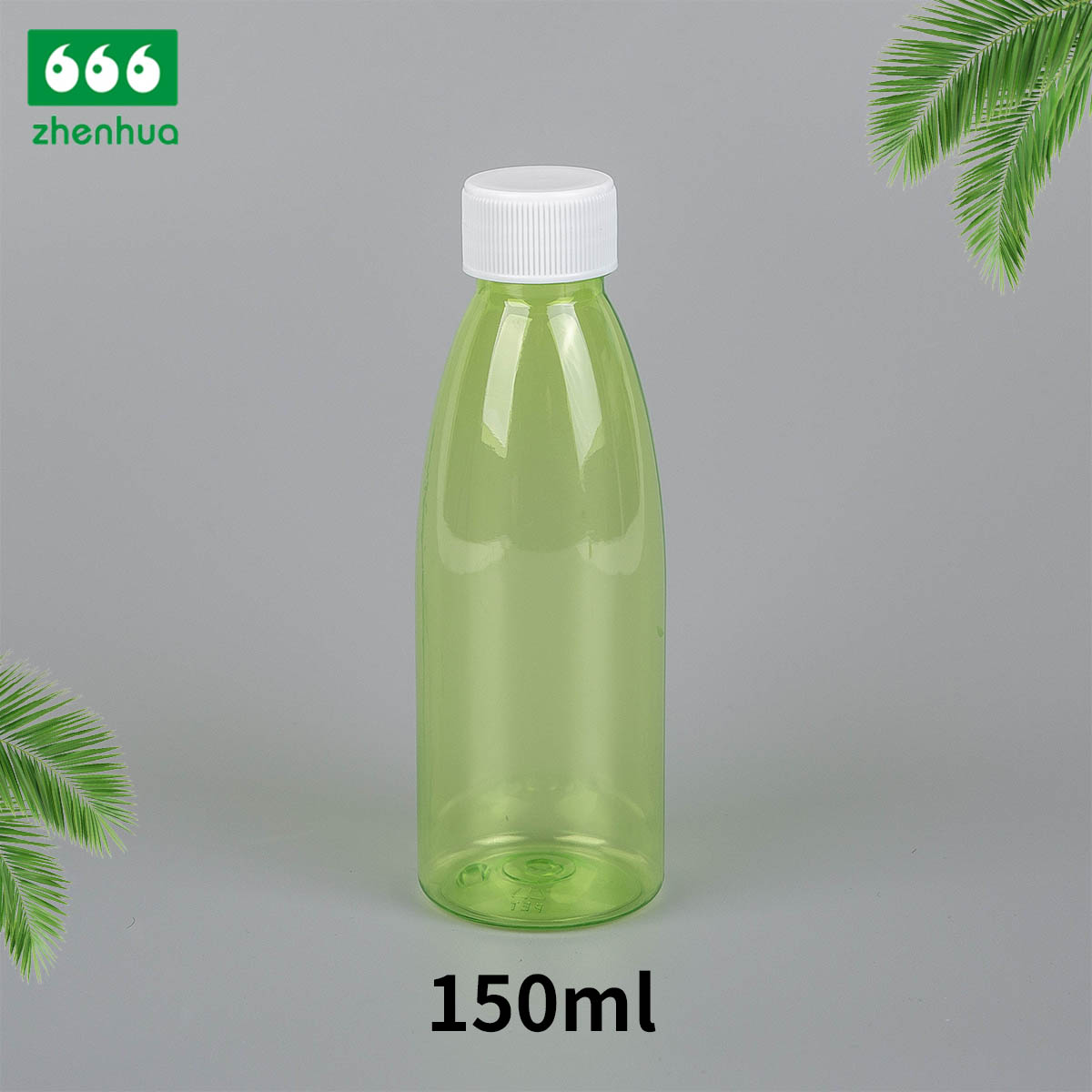 150ml/200ml/350ml Round White/Clear PET Medicinal Mouthwash Bottle Juice Drink Bottle with Tamper Proof Cap