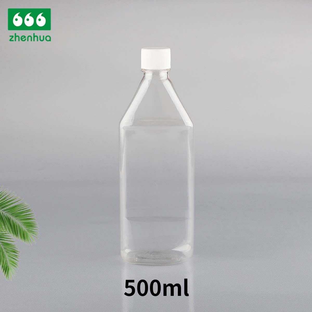 450ml Amber Square PET Fish Oil Bottle Seasoning Sauce Bottle