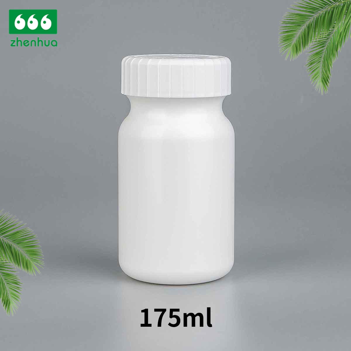 60cc/100cc/175cc Cylinder Vitamin Supplement Capsule HDPE Bottle Tablet Vial with White PE Lined Screw Cap