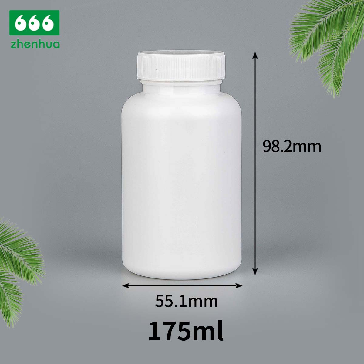 120/150/175/300ml White HDPE Vitamin Supplement Bottle Calcium Flakes Fish Oil Capsule Bottle With Flip Top Cap