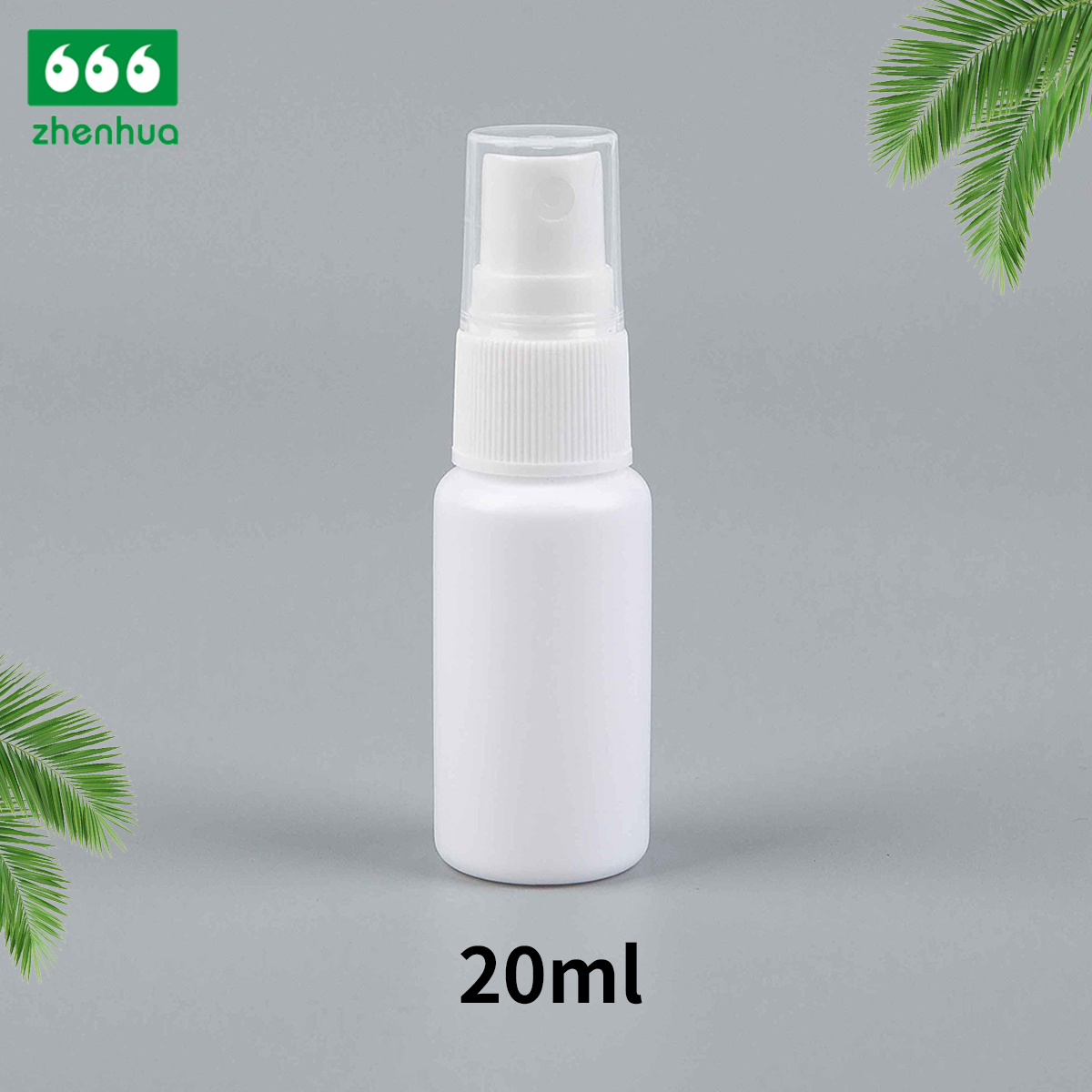 15/20/30/40ml White Round HDPE Medical Mist Sprayer Bottle Empty Portable Liquid Spray Bottle