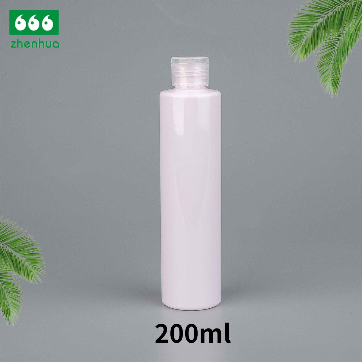 200ML 7OZ Multicolorful PET Plastic Flat Round Spray Bottle with PE Lined Screw Cap