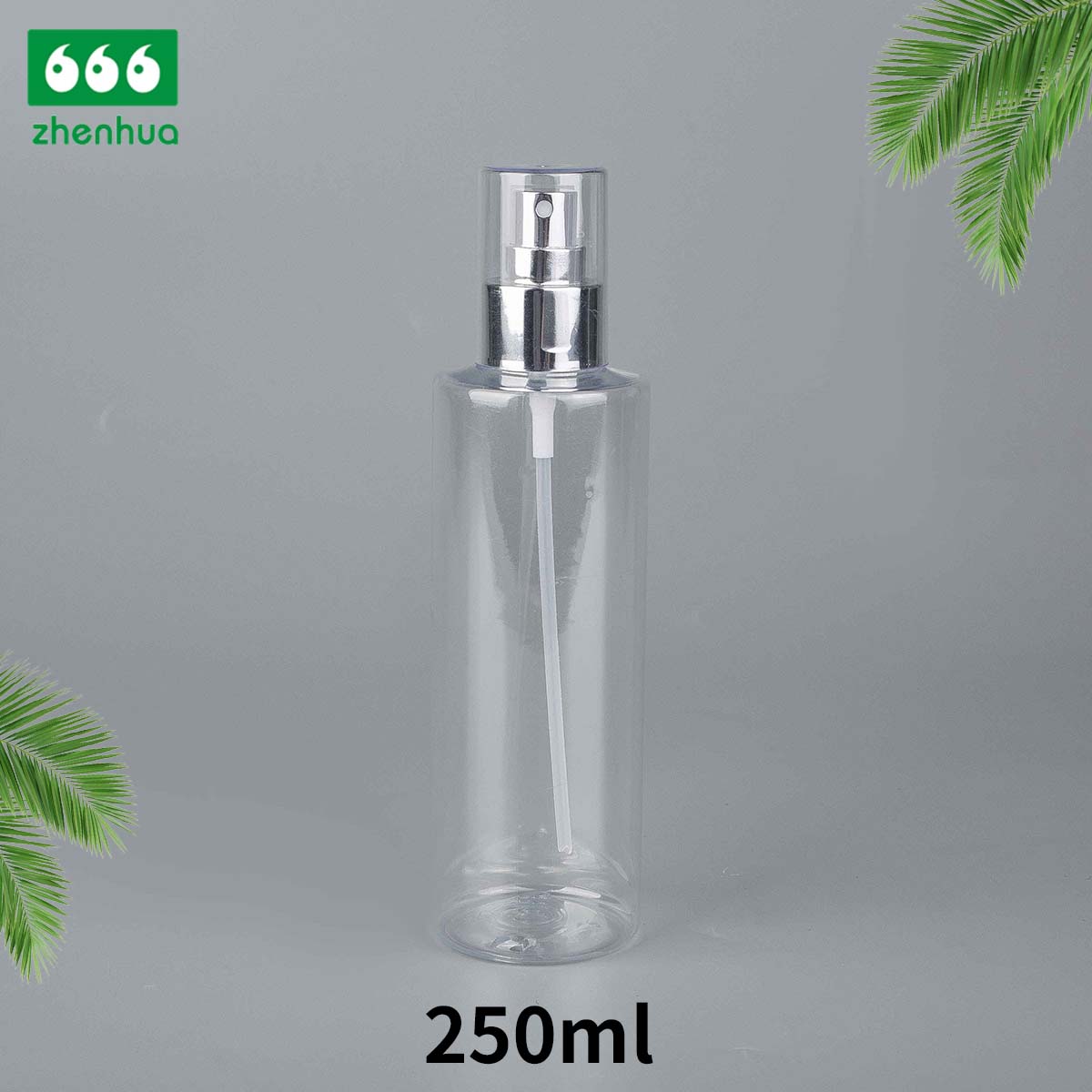 250CC Recycle Multicolorful Flat Round Spray Bottle with Fine Mist Sprayer