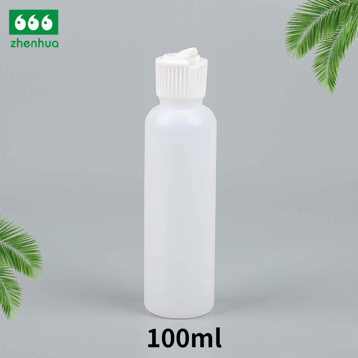 100ml 120ml 150ml 3oz 4oz 5oz Plastic HDPE/LDPE/PCR Round Seasoning Sauce Ketchup Squeeze Bottle with Natural Spout Cap with Red Sealer Tip