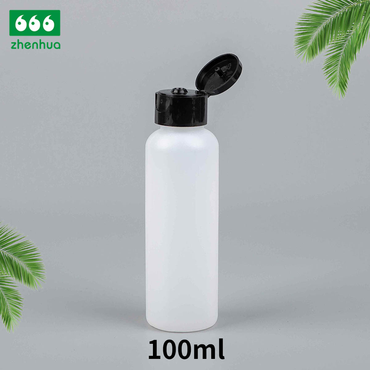 100ml 120ml 150ml 3oz 4oz 5oz Plastic HDPE/LDPE/PCR Round Seasoning Sauce Ketchup Squeeze Bottle with Natural Spout Cap with Red Sealer Tip