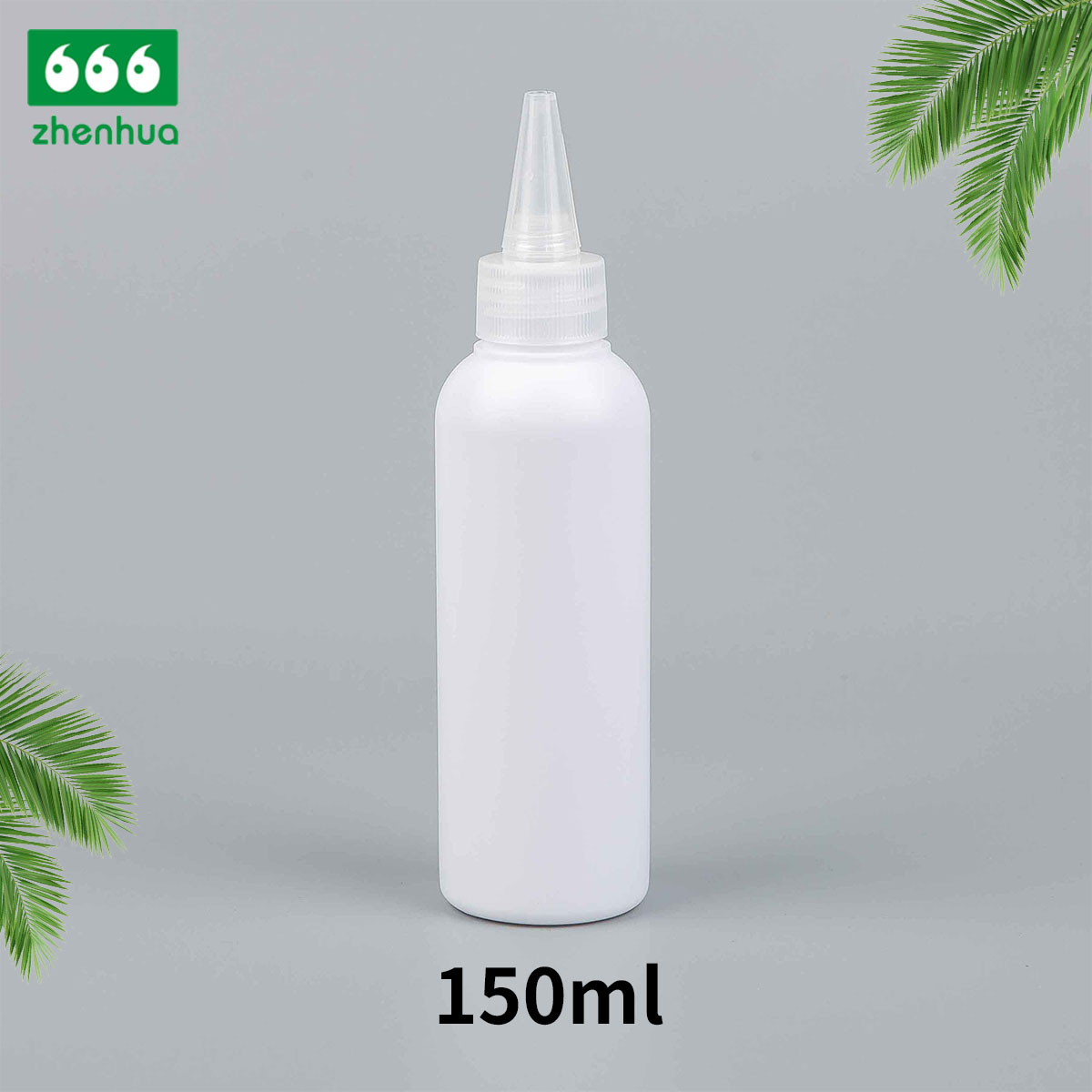 100ml 120ml 150ml 3oz 4oz 5oz Plastic HDPE/LDPE/PCR Round Seasoning Sauce Ketchup Squeeze Bottle with Natural Spout Cap with Red Sealer Tip