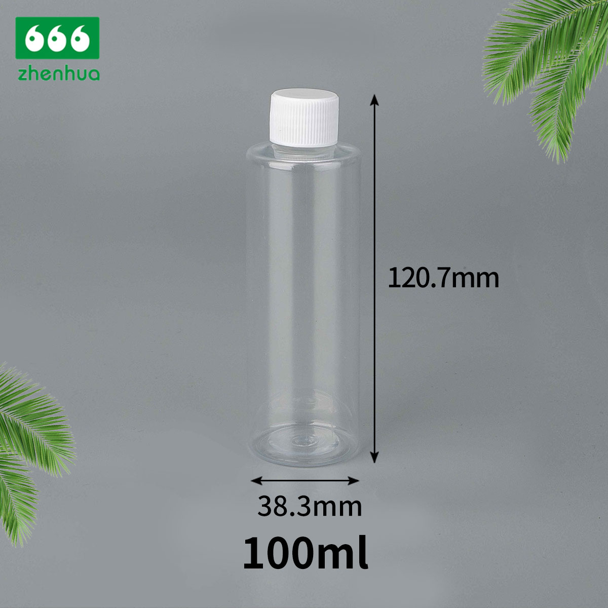 15ml/30ml/40ml/60ml/100ml Cylinder Transparent/Dark Blue BPA-free Plastic PET Concentrates/Extracts Bottle with White PE Lined Screw Cap/Alumnium Screw Cap