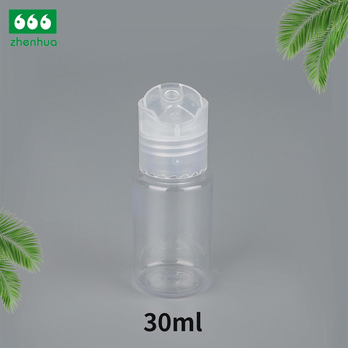 15ml 30ml 60ml 100ml Transparent/Dark Blue Plastic PET Cylinder Lubricant Squeezable Bottle with Nozzle Spout Cap