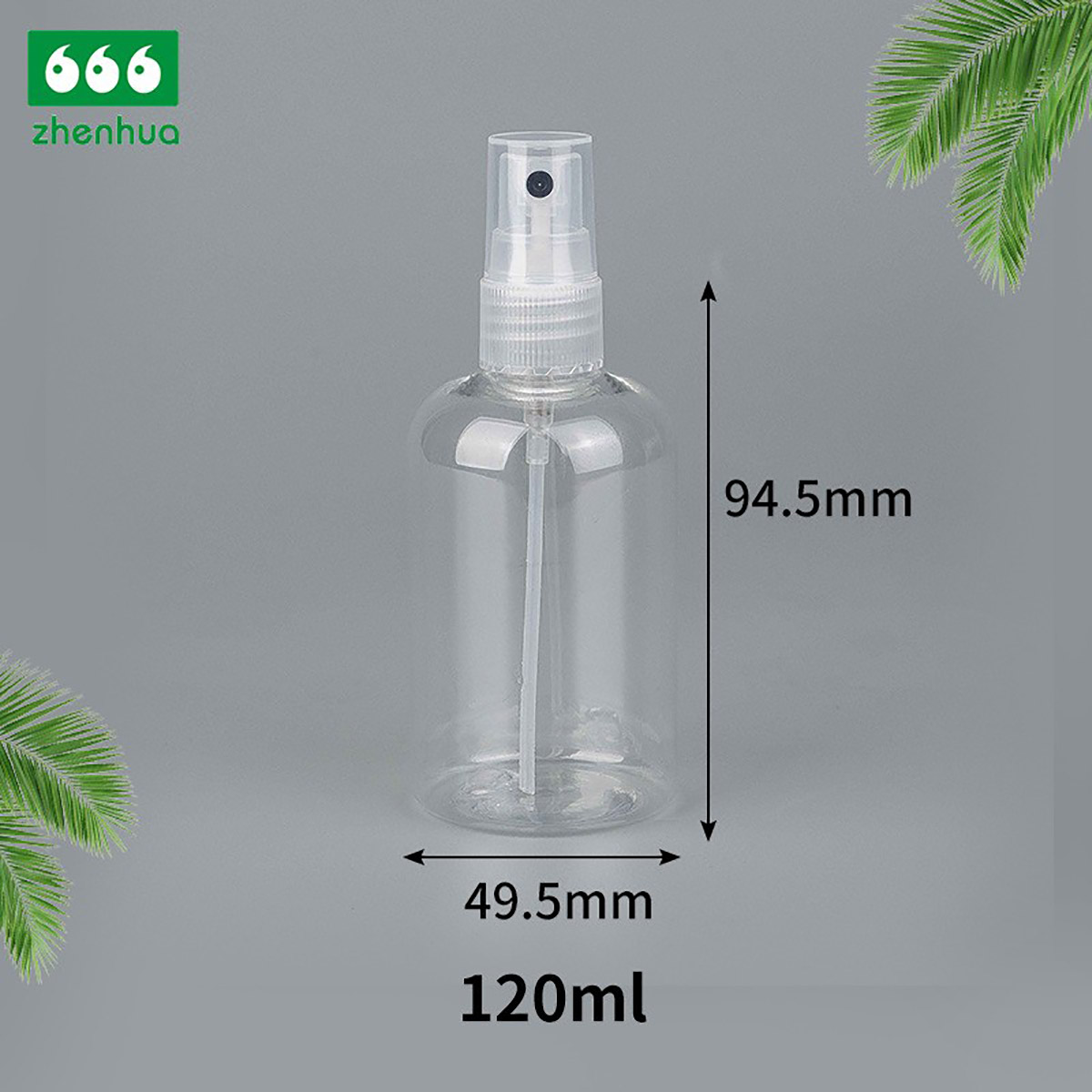 60ml 120ml 500ml Dark Blue/Amber/Clear PET BOSTON Round Sterilizing Alcohol Packaging Spray Bottle