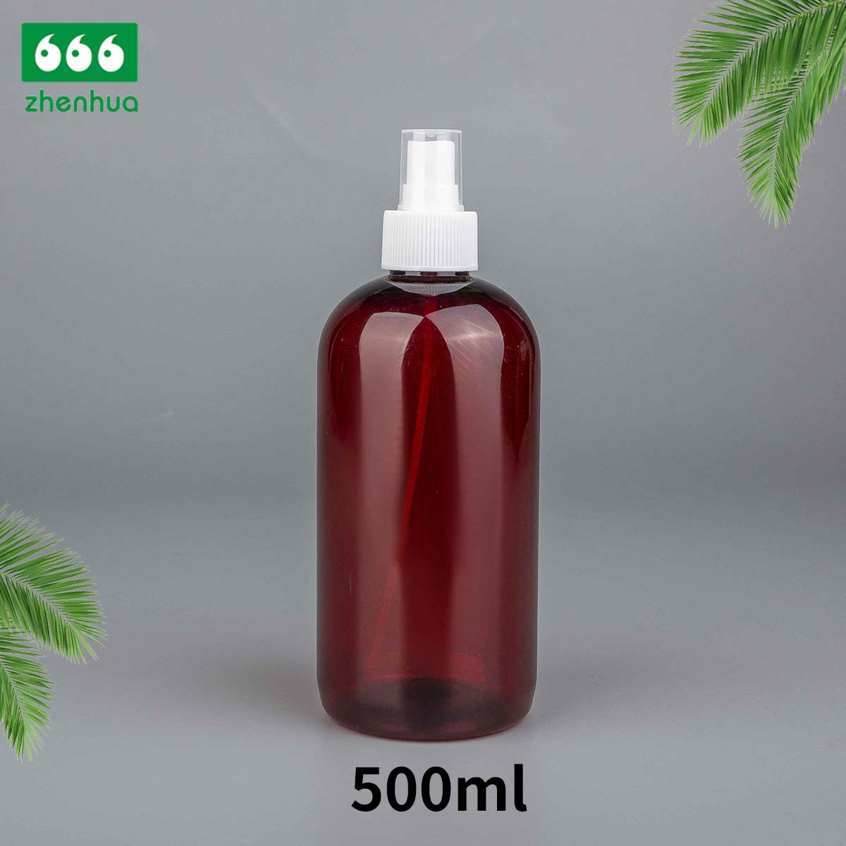 60ml/100ml/120ml/250ml/500ml Dark Blue/Amber/Clear PET BOSTON Round Sterilizing Alcohol Packaging Spray Bottle