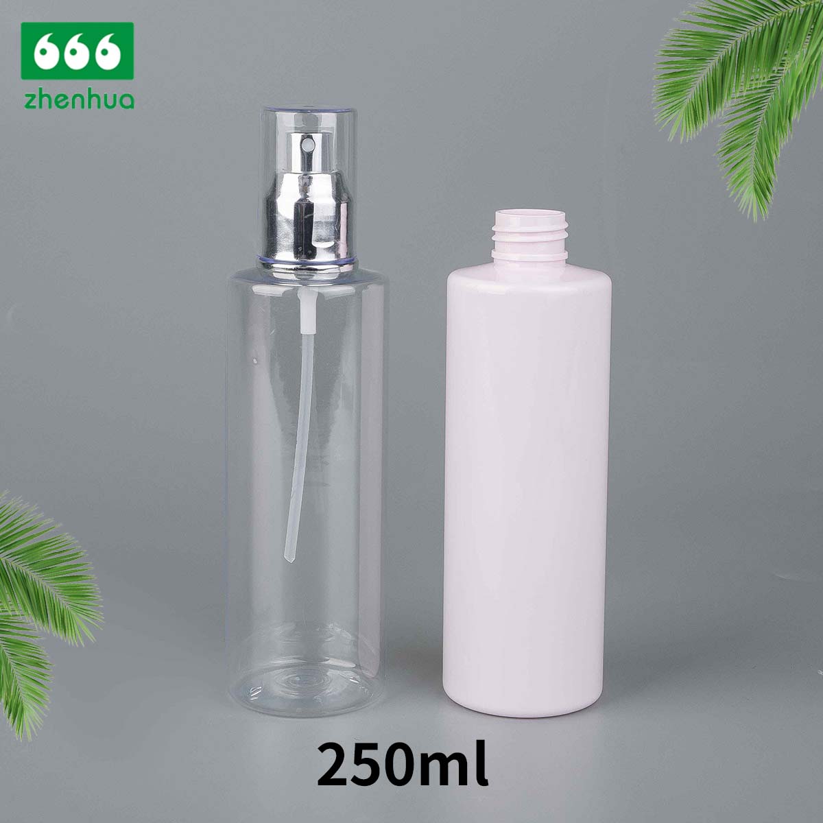 250ml 8oz Plastic PET Multi-colored Spray Bottle for Cleaning Detergent Packaging in Didderent Heights