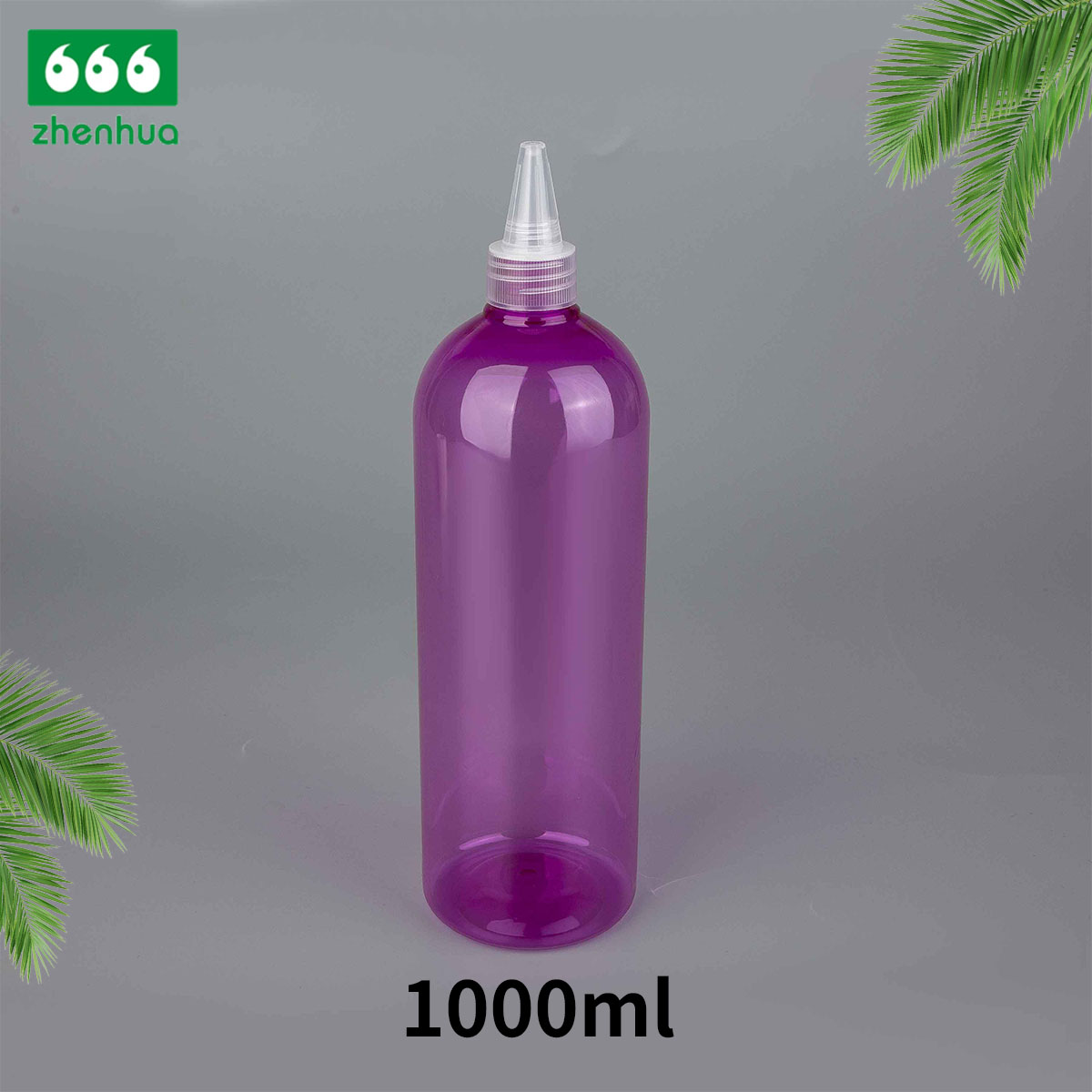 1000ml Plastic LDPE Squeezing Bottle with Push-Pull Cap