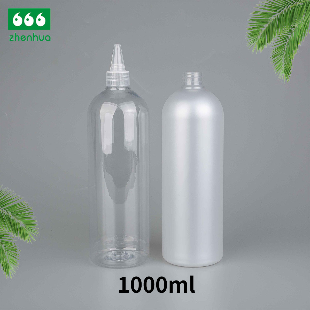 1000ml Plastic LDPE Squeezing Bottle with Push-Pull Cap