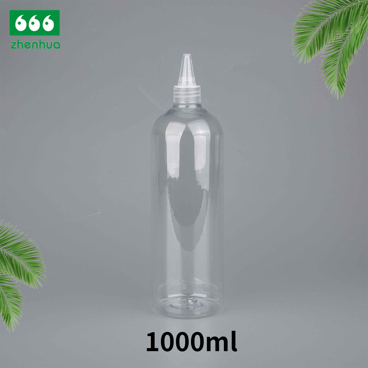 1000ml Plastic LDPE Squeezing Bottle with Push-Pull Cap