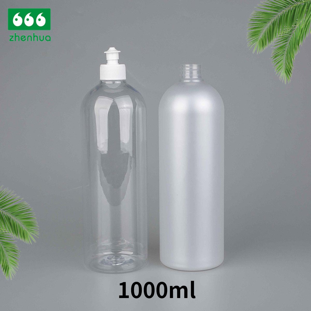 1000ml Plastic LDPE Squeezing Bottle with Push-Pull Cap