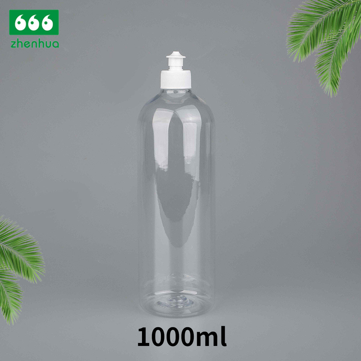 1000ml Plastic LDPE Squeezing Bottle with Push-Pull Cap