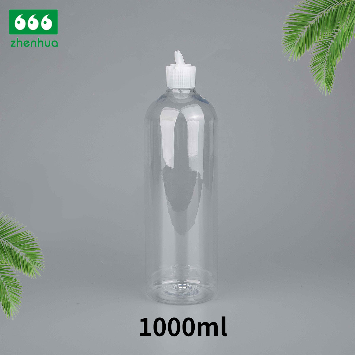 1000ml Plastic LDPE Squeezing Bottle with Push-Pull Cap