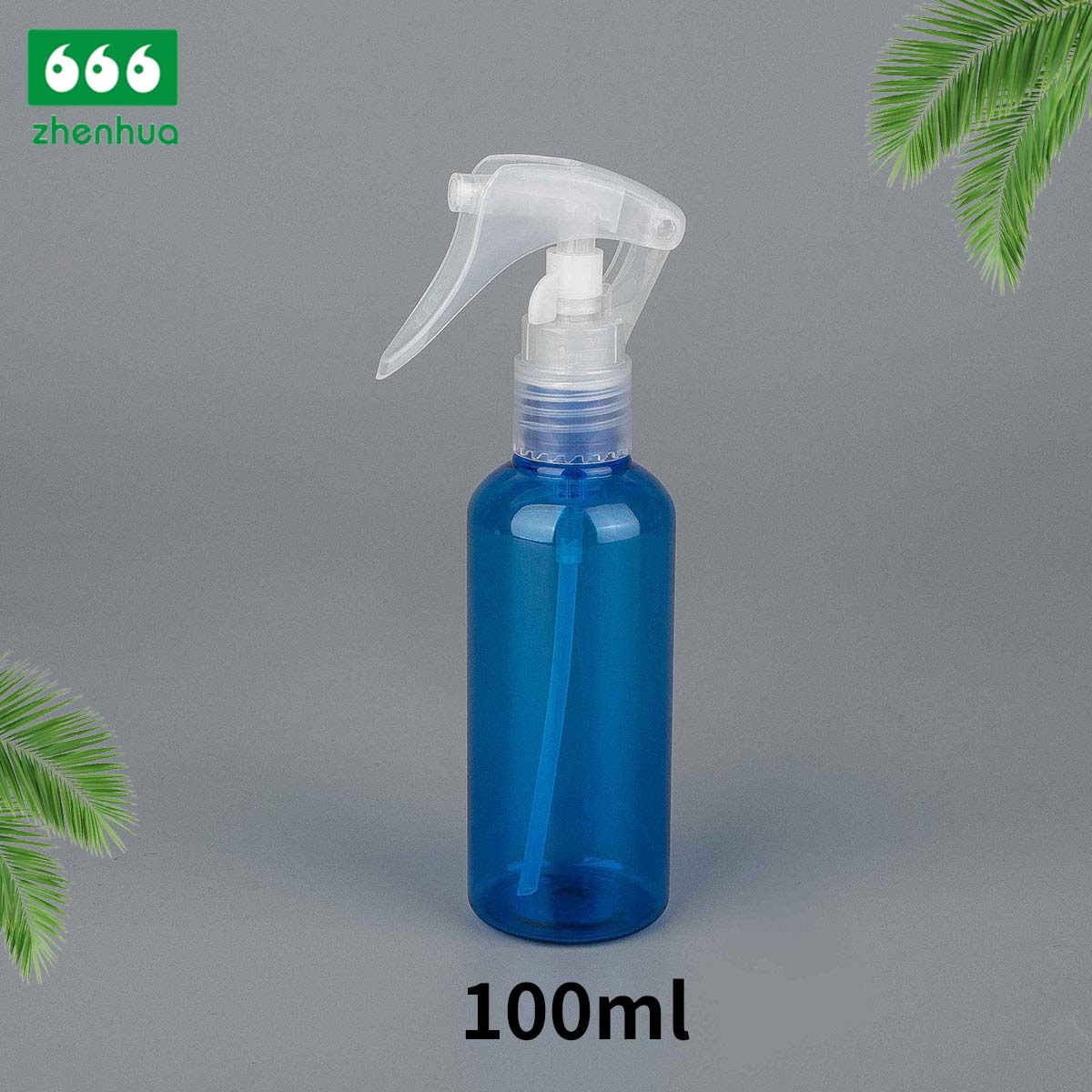 100ml/120ml/240ml 3oz/4oz/8oz Blue/Green/Clear PET Plastic Bullet Air Freshener Spray Bottle with Mini Trigger Pump