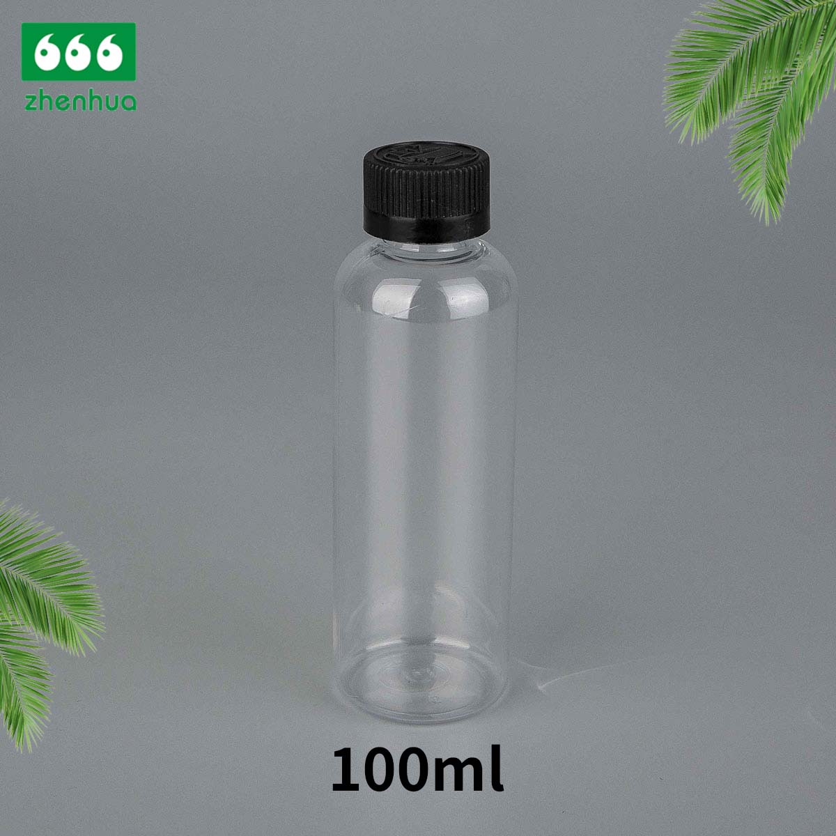 45ml 80ml 100ml 120ml Transparent/Amber PET/PCR Eco-friendly Plastic Bullet Bottle Essential Oil Storage Bottle with Alumnium/PE  Screw Cap