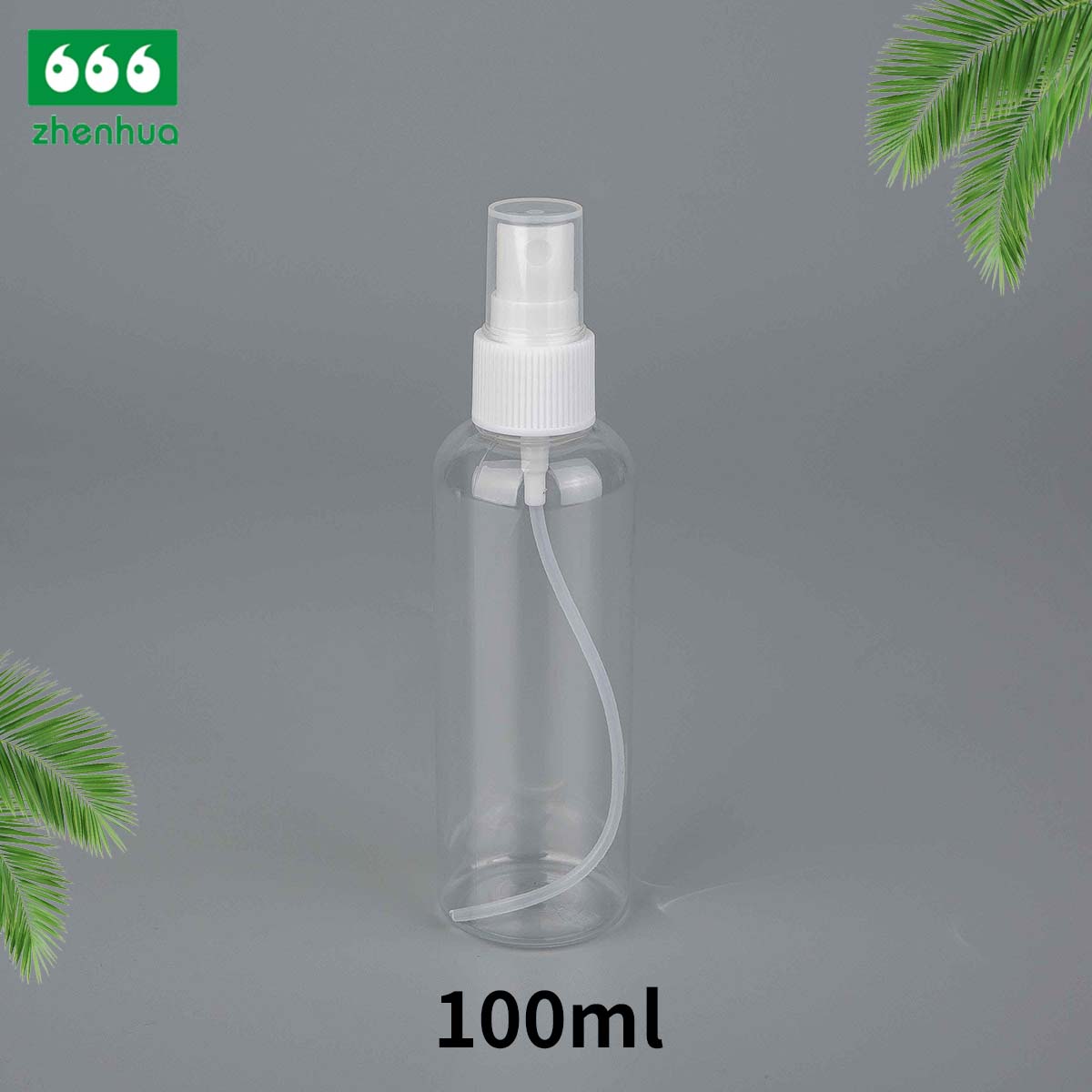 45ml 80ml 100ml 120ml Plastic Natural PET/PCR Bullet Bottle Personal Care Cosmetic Packaging Spray Bottle with White Mist Sprayer