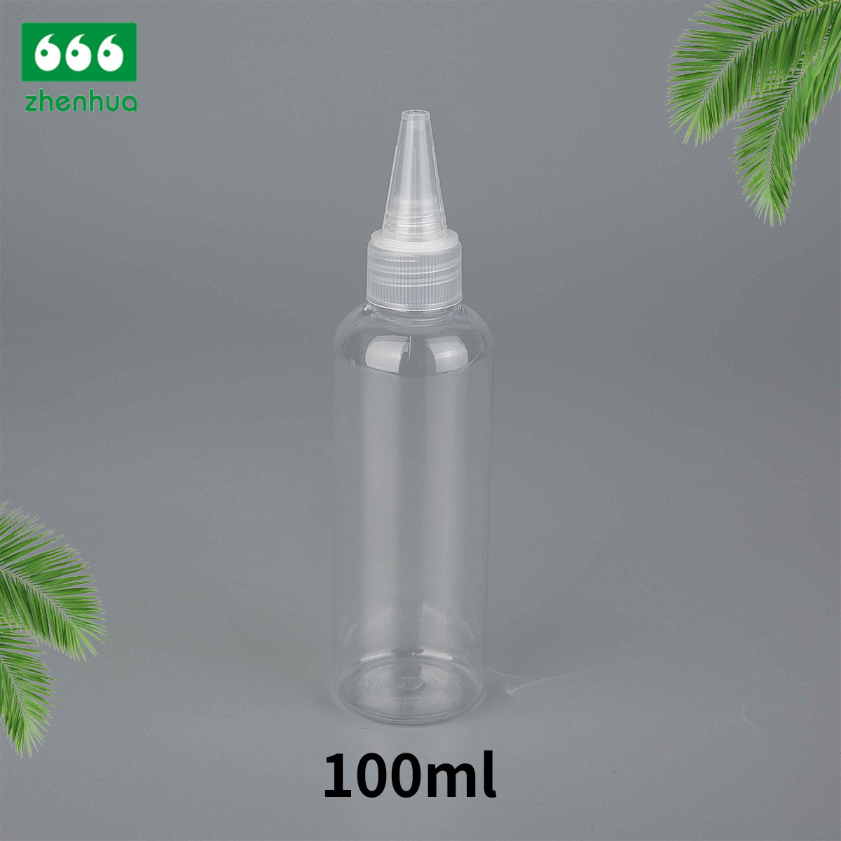 45ml 80ml 100ml 120ml Transparent/Blue/Amber Plastic PET Bullet Bottle Lubricating Fluid Bottle with Natural Nozzle Twist Top Cap