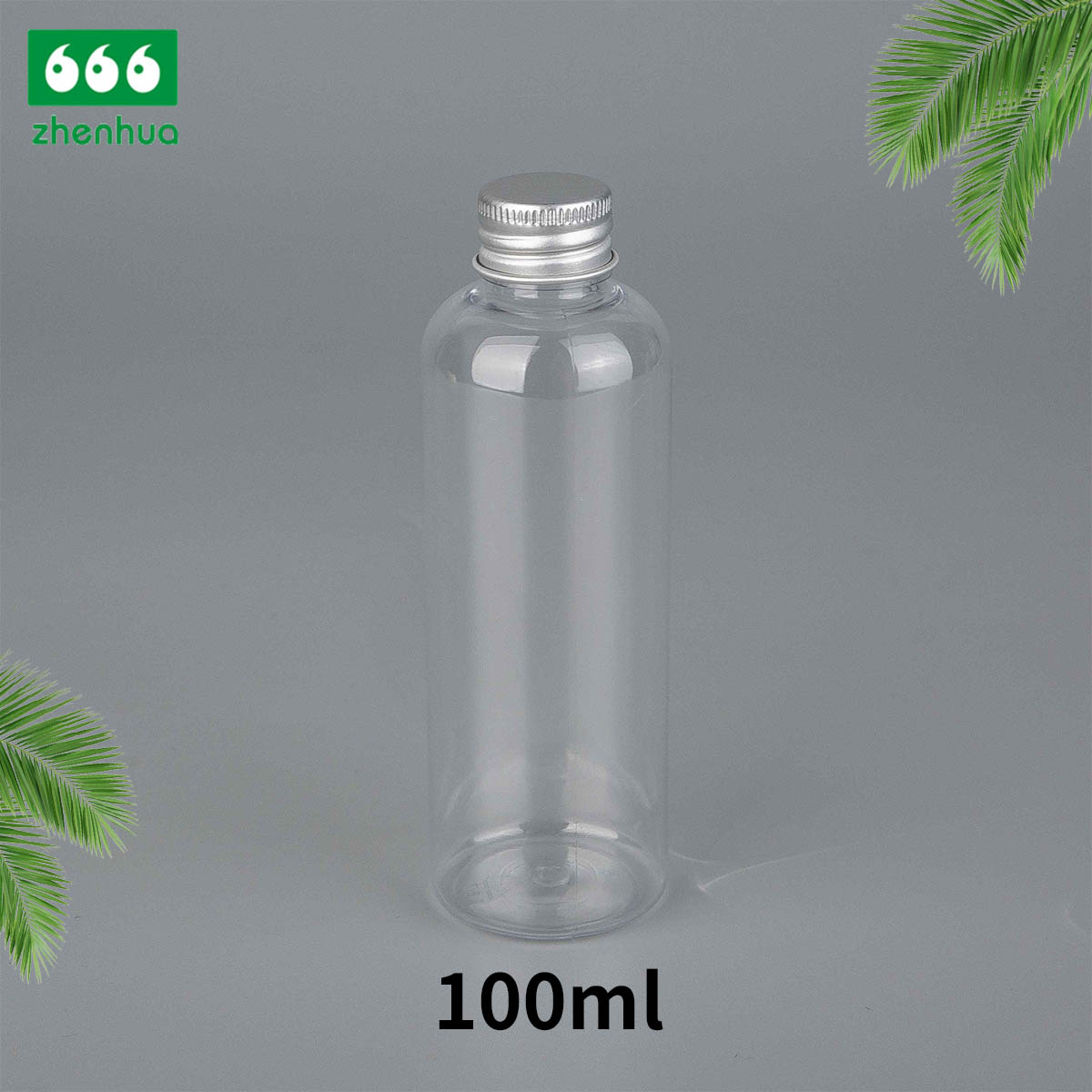 45ml 80ml 100ml 120ml Transparent/Amber PET/PCR Eco-friendly Plastic Bullet Bottle Essential Oil Storage Bottle with Alumnium/PE  Screw Cap