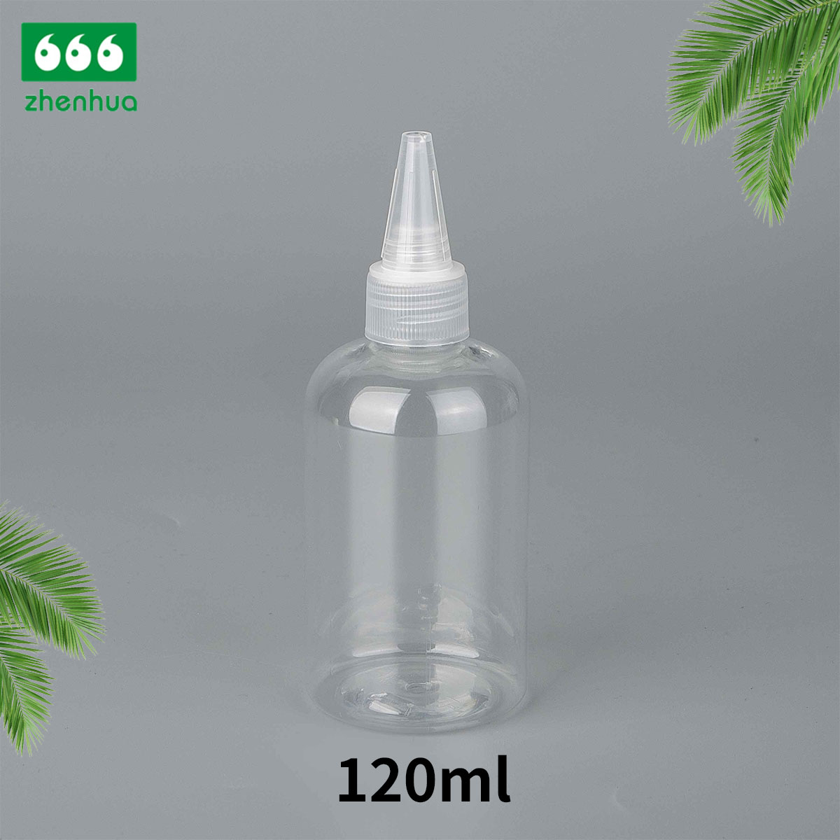 60ml/120ml/500ml 2oz/4oz/16oz Amber/Clear/Blue Plastic PET Liquid Aqueous Dispensing Bottle Pigment Bottle with Twist Spout Dropper Cap