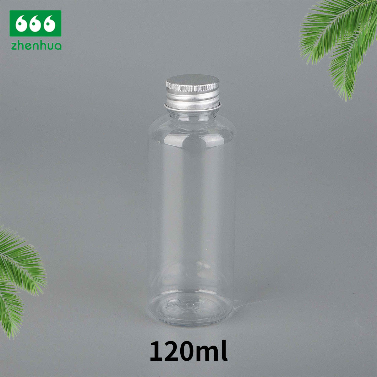 45ml 80ml 100ml 120ml Transparent/Amber PET/PCR Eco-friendly Plastic Bullet Bottle Essential Oil Storage Bottle with Alumnium/PE  Screw Cap