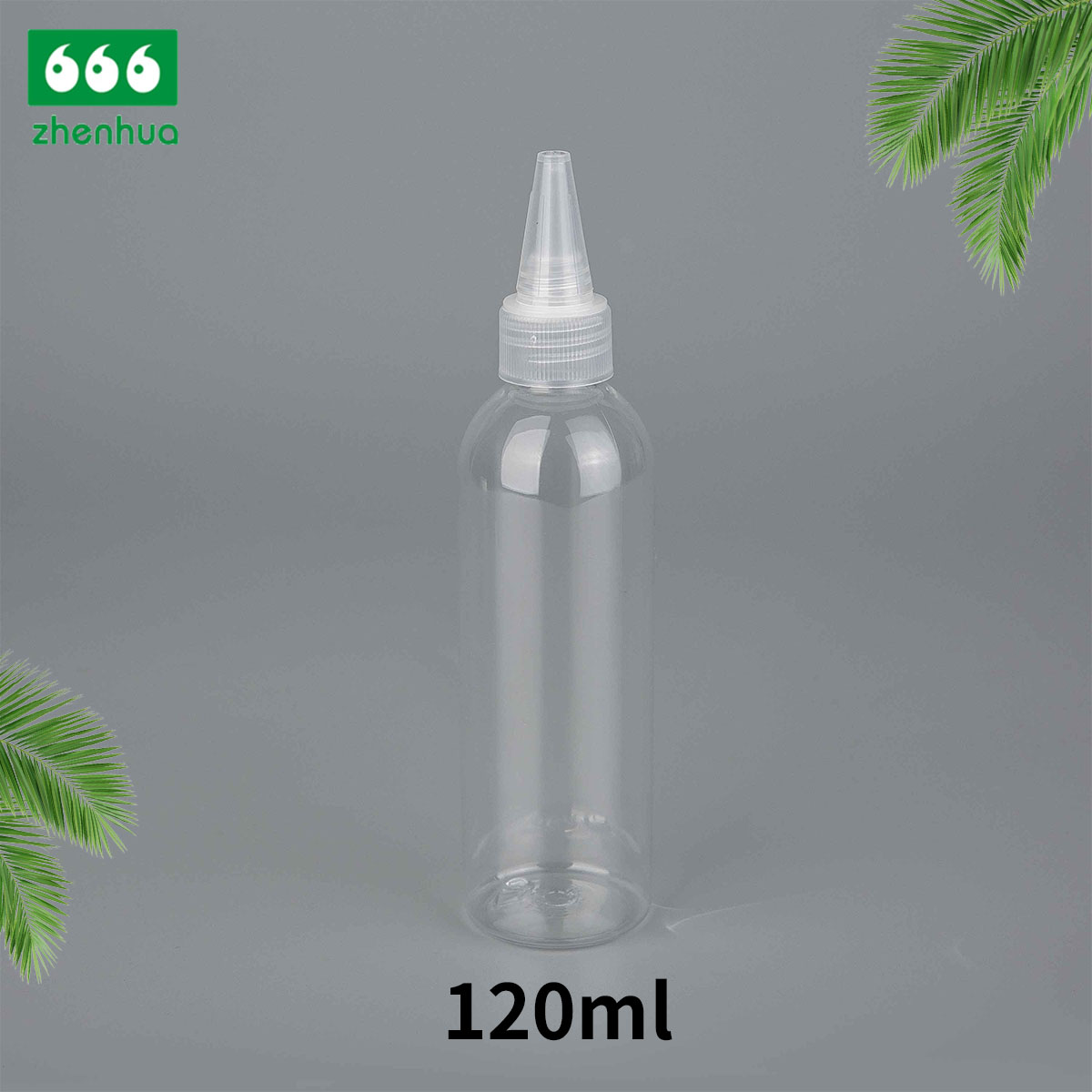 100ml 120ml 240ml 3oz 4oz 8oz Clear/Blue/Green Plastic PET Round Baby Wash Bottle with Disc Top Cap/Turret Flip Cap