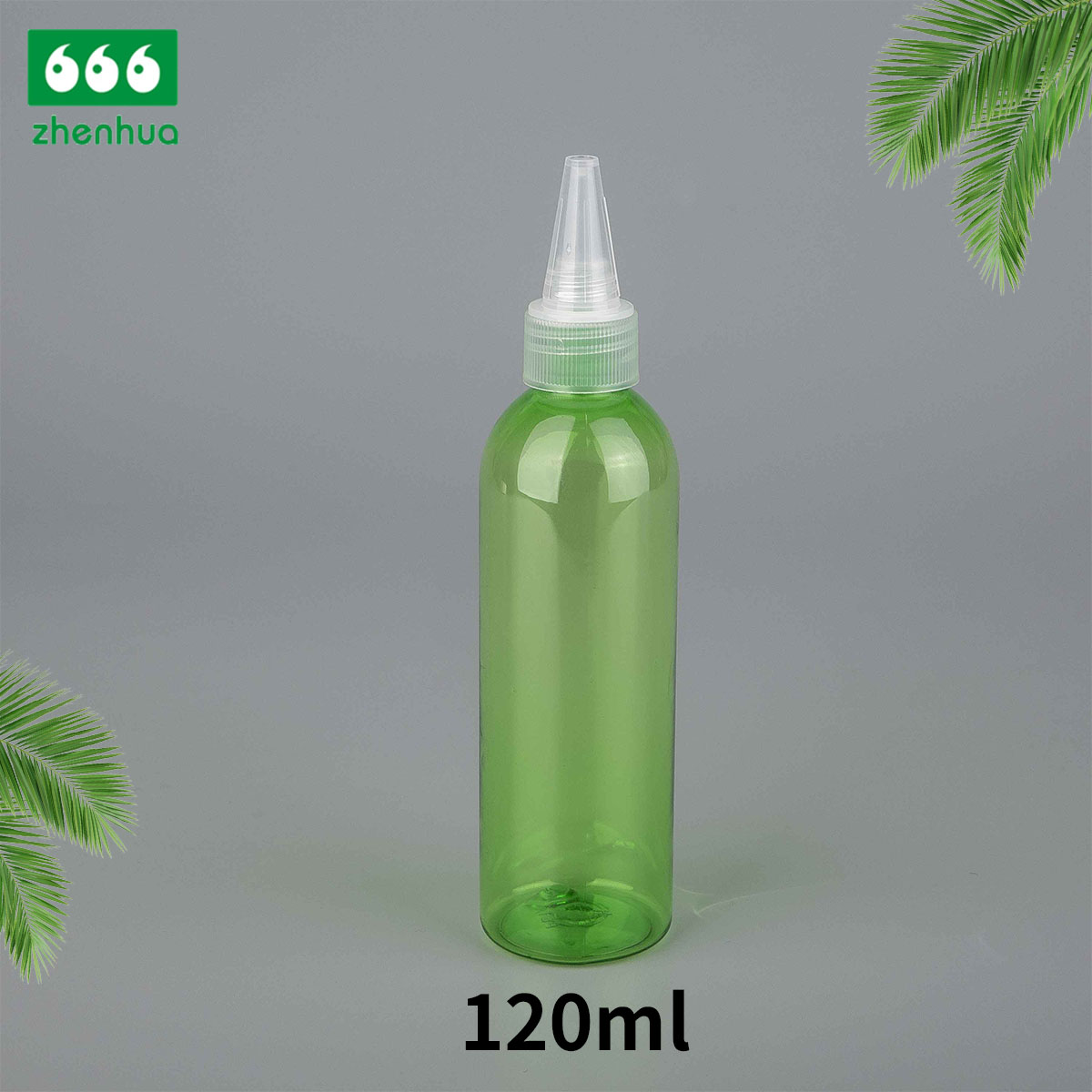 100ml 120ml 240ml 3oz 4oz 8oz Clear/Blue/Green Plastic PET Round Baby Wash Bottle with Disc Top Cap/Turret Flip Cap