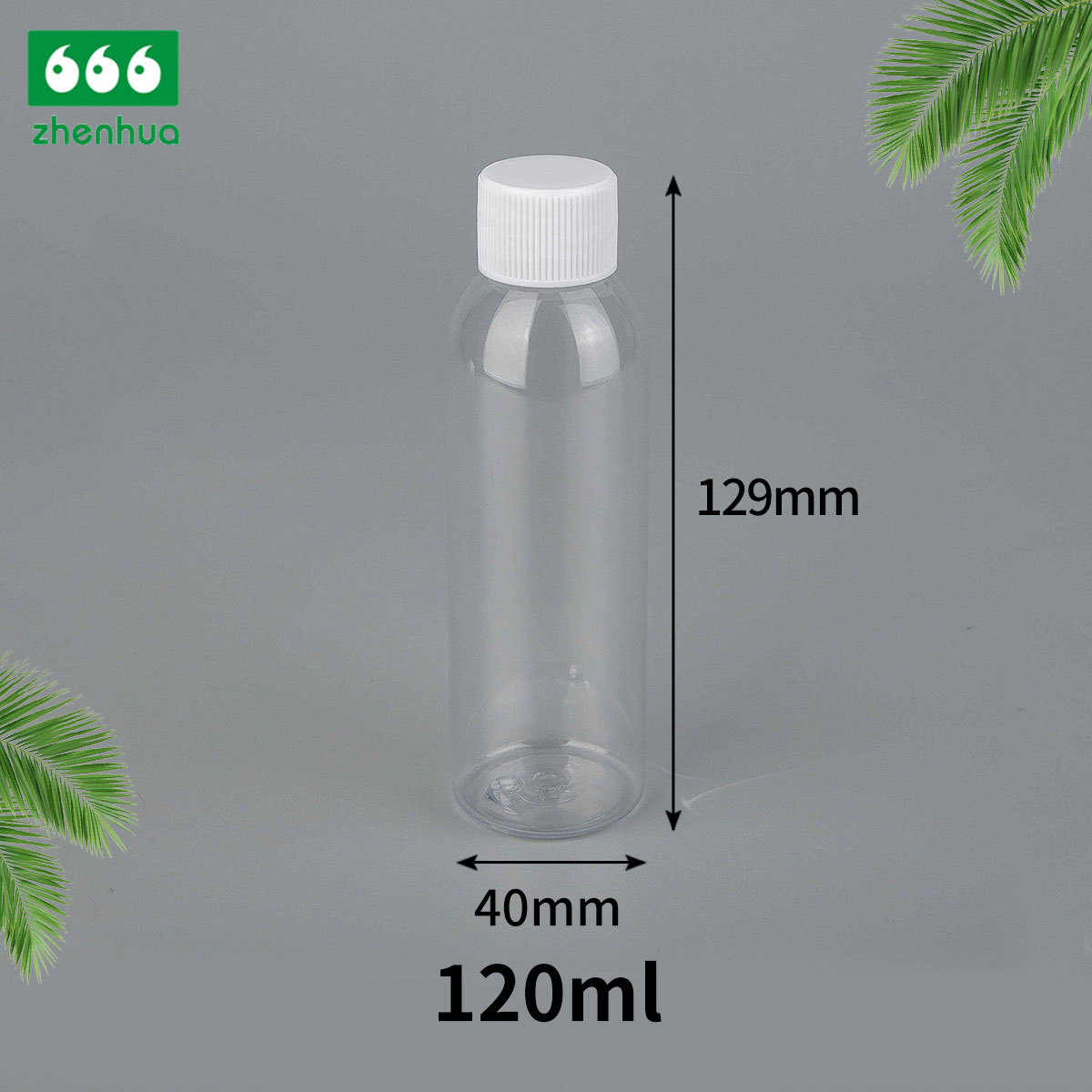 100ml/120ml/240ml 3oz/4oz/8oz Slim Tall BPA-free Plastic PET/PCR Clear/Translucent Green or Blue Dai;y Chemicals Bottle with PE Lined Screw Cap