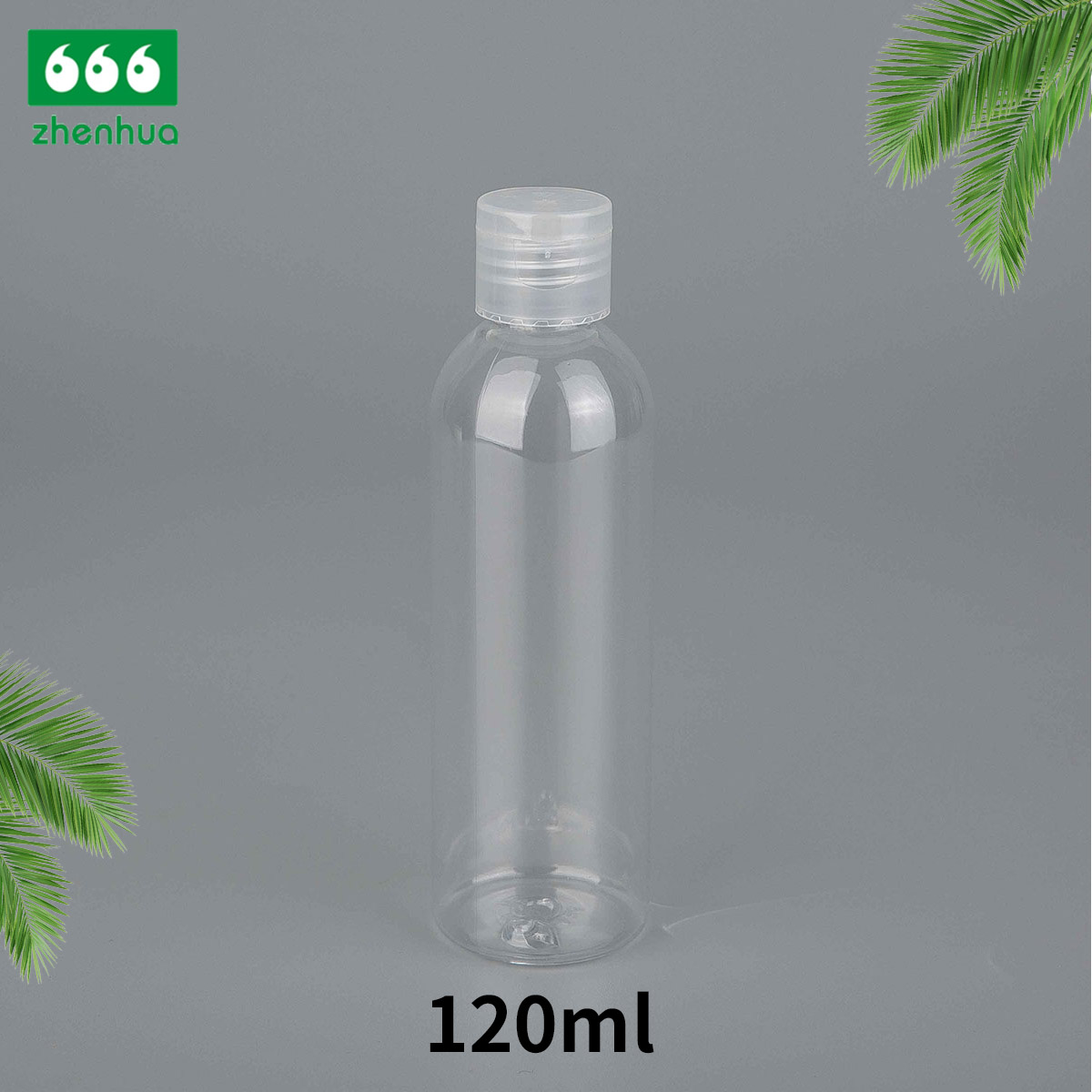 100ml 120ml 240ml 3oz 4oz 8oz Clear/Blue/Green Plastic PET Round Baby Wash Bottle with Disc Top Cap/Turret Flip Cap