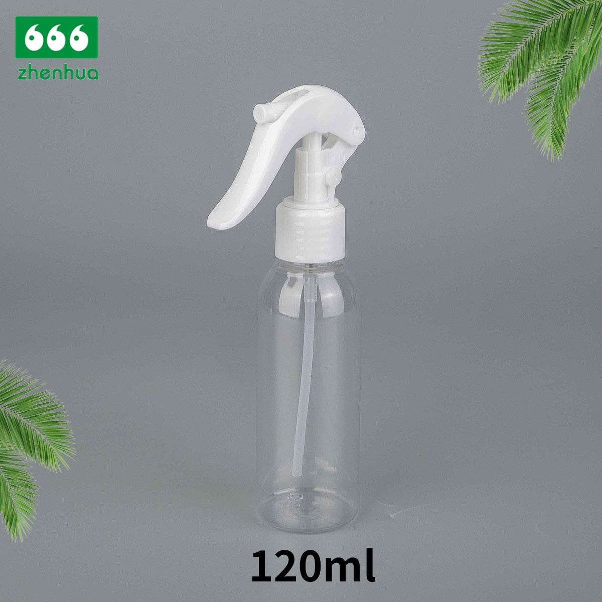 30ml/60ml/120ml/180ml 1oz/2oz/4oz/6oz Clear Round Plastic PET/PCR Mist Sprayer Bottle for Cosmetic Packaging