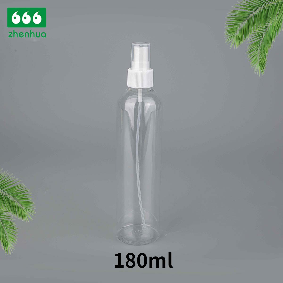 30ml/60ml/120ml/180ml 1oz/2oz/4oz/6oz Clear Round Plastic PET/PCR Mist Sprayer Bottle for Cosmetic Packaging