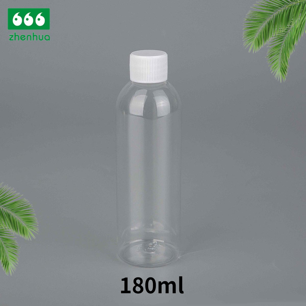 30ml 60ml 120ml 180ml 1oz 2oz 4oz 6oz Plastic PET Amber/Clear Round Cleaner Detergent Bottle with White Flip Top Cap