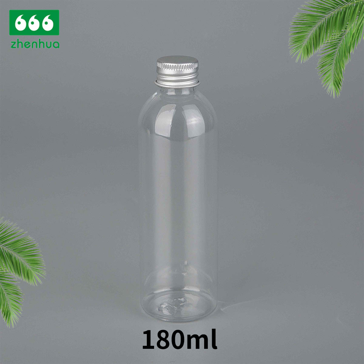 30ml/60ml/120ml/180ml 1oz/2oz/4oz/6oz Transparent/Amber/Mint Green Plastic PET Cosmetic Liquid Sealing Bottle with Screw Cap/Child Resistant Cap