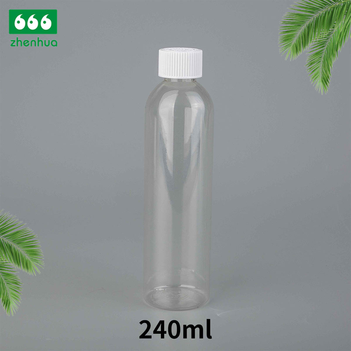 100ml/120ml/240ml 3oz/4oz/8oz Slim Tall BPA-free Plastic PET/PCR Clear/Translucent Green or Blue Dai;y Chemicals Bottle with PE Lined Screw Cap