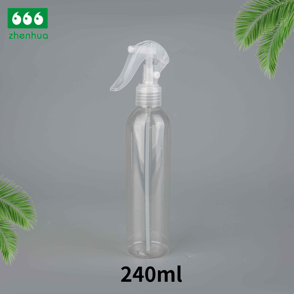 100ml/120ml/240ml 3oz/4oz/8oz Blue/Green/Clear PET Plastic Bullet Air Freshener Spray Bottle with Mini Trigger Pump